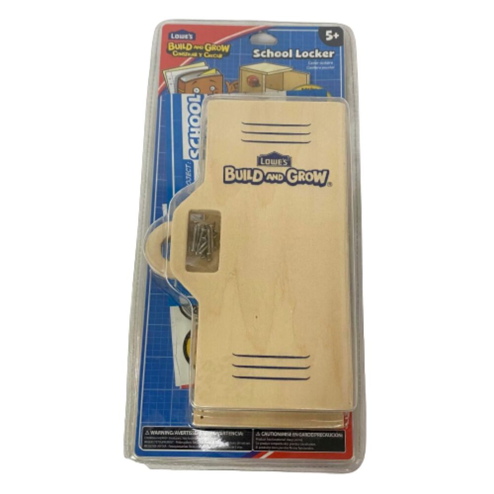 Lowe's Build and Grow School Project Craft Locker Kit  Construct a Locker Wood